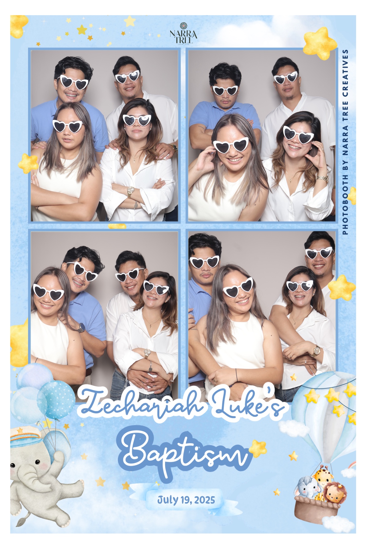 Branded acrylic frames at a corporate event photo booth in Iloilo City